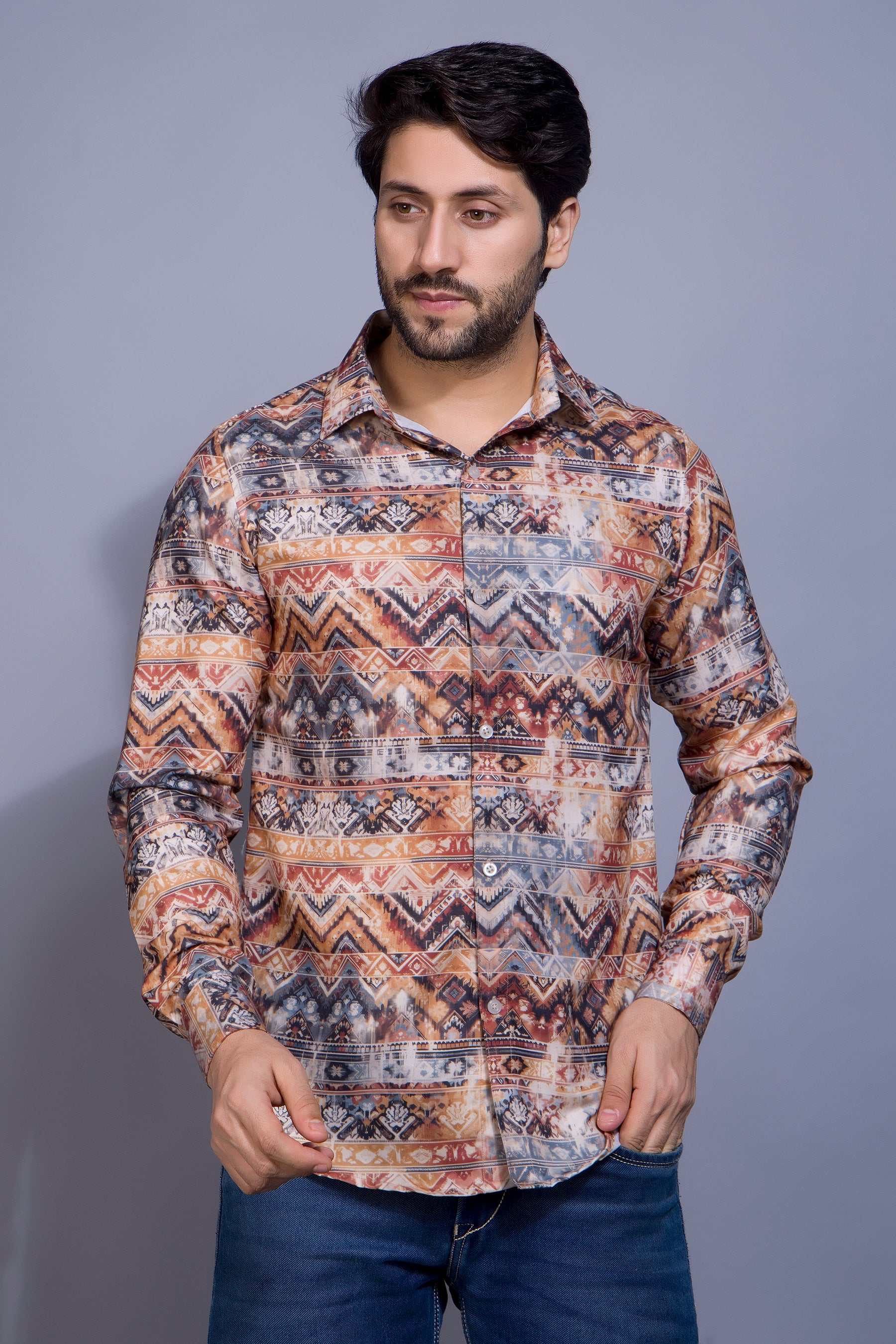 Multicolored Printed Shirt