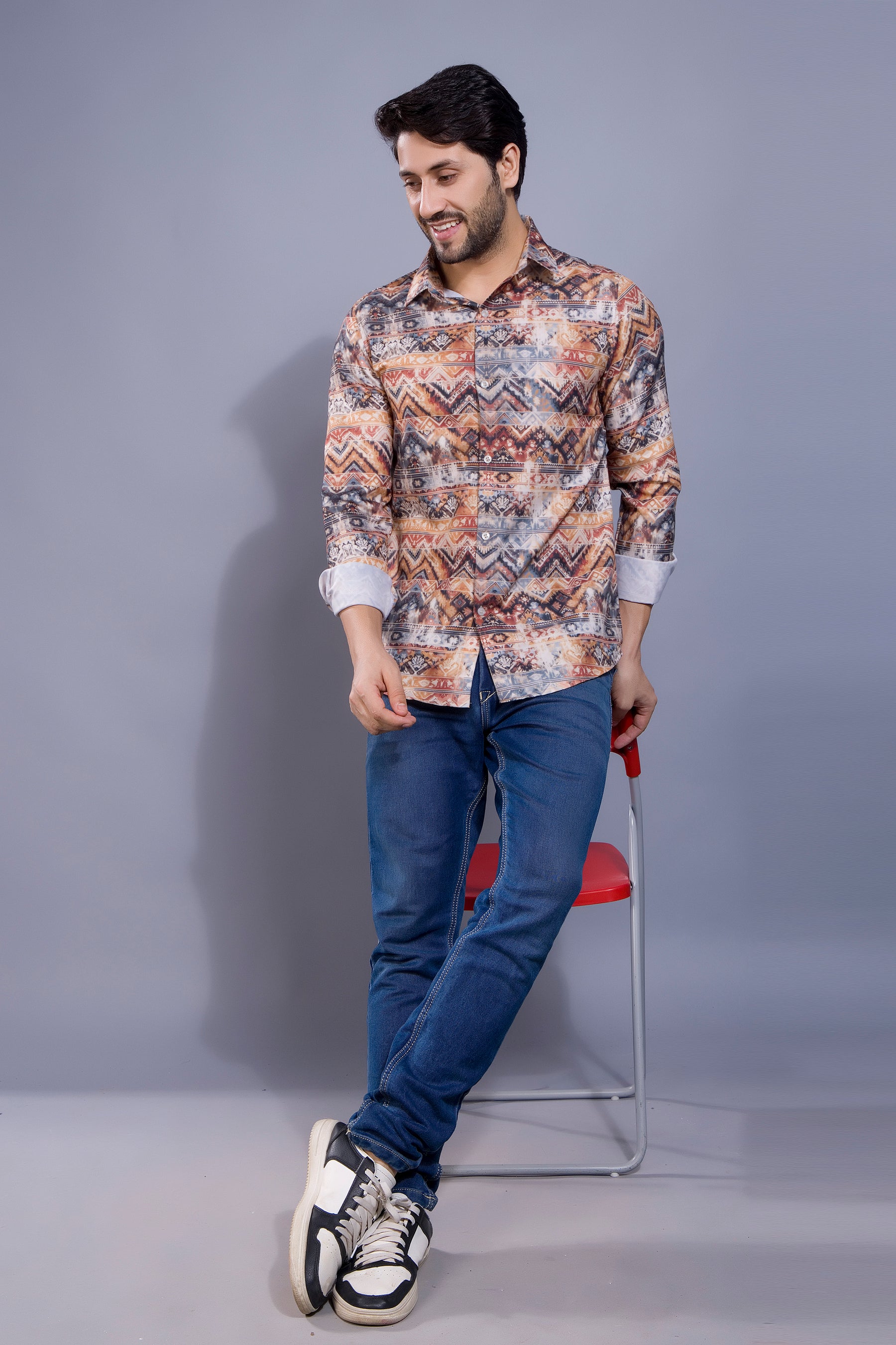 Multicolored Printed Shirt