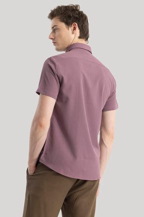 Torbjorn Mauve Plain Shirts