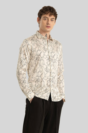 Calore Cream Abstract Shirt