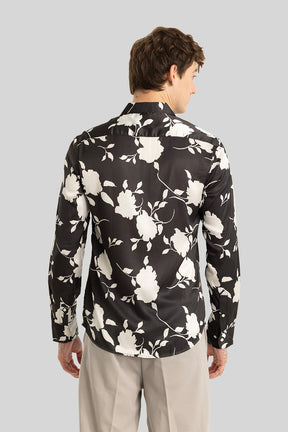 Florattire Black Floral Shirt