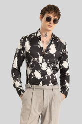 Florattire Black Floral Shirt