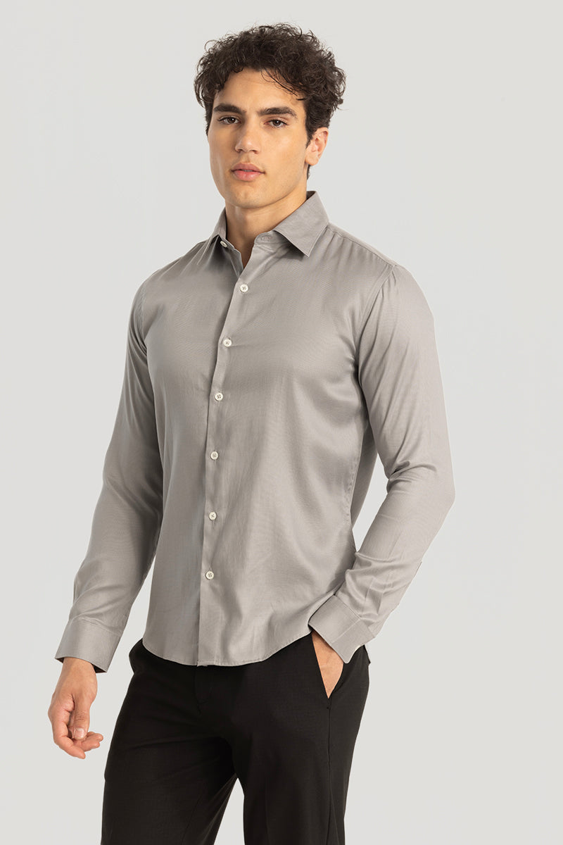 Grey Slim Fit Shirt