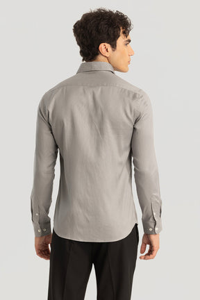 Grey Slim Fit Shirt