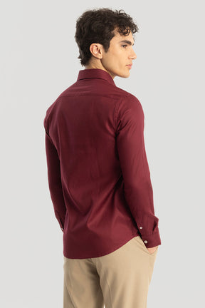 Red Slim Fit Shirt