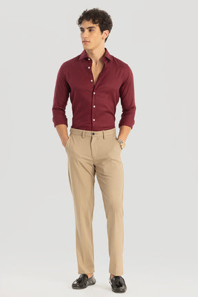 Red Slim Fit Shirt