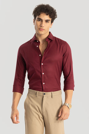 Red Slim Fit Shirt