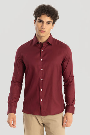 Red Slim Fit Shirt