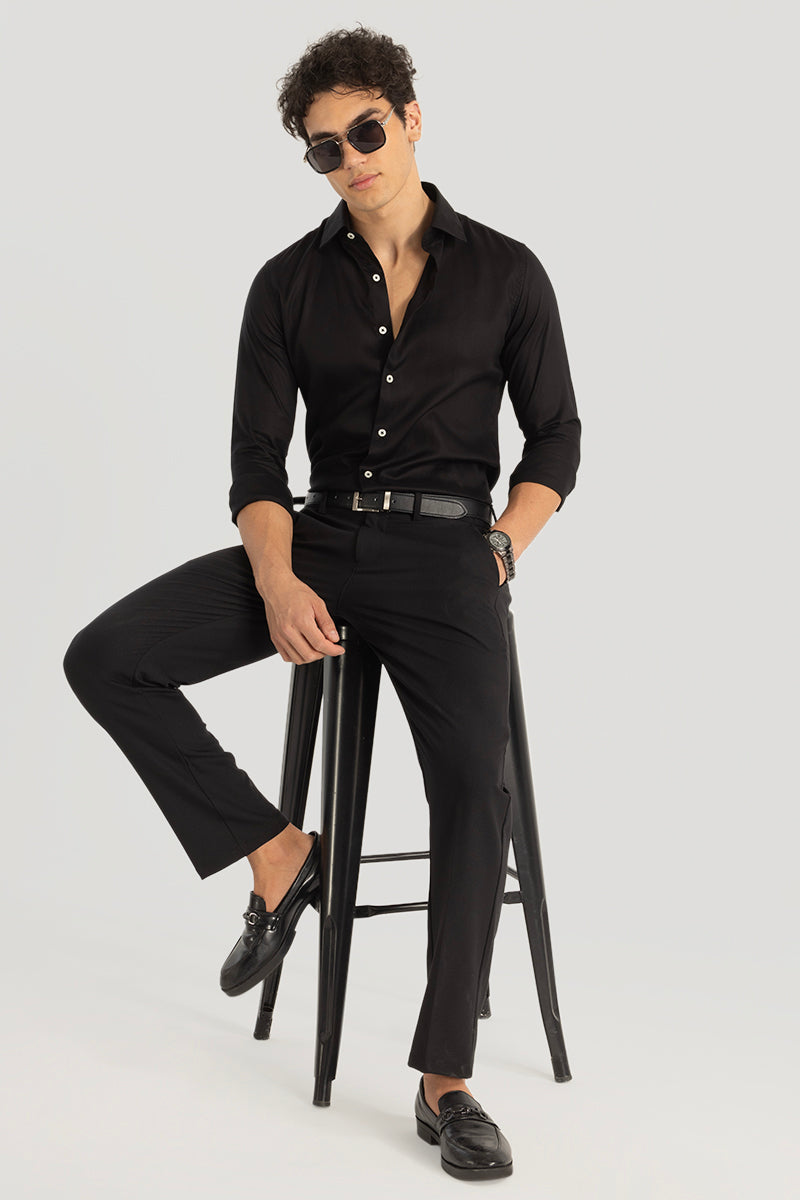 Black Slim Fit Shirt