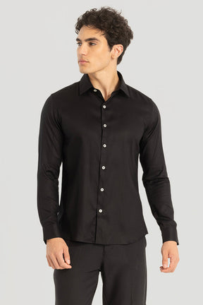 Black Slim Fit Shirt