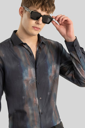 Shadow Grey Abstract Shirt