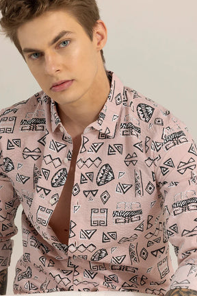 Arti Pink Geometric Shirt